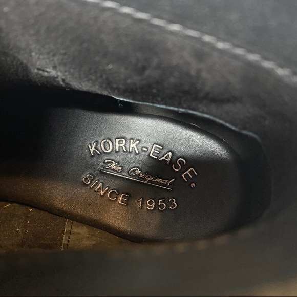 New! Kork Ease Kenai Black Buckle Suede Booties 8M - Picture 9 of 14